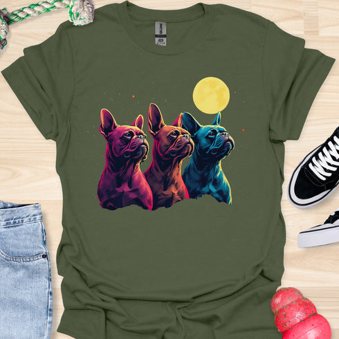 Bulldog & Moon - V1 - Stylish T-Shirt